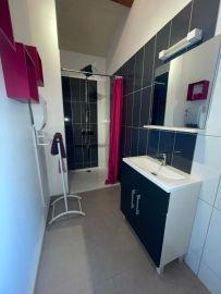 La salle de bains du gite les Pins, gite pour 2 à 3 personnes en Sud Ardèche